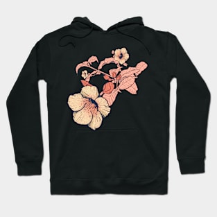 Outline flowering Hoodie